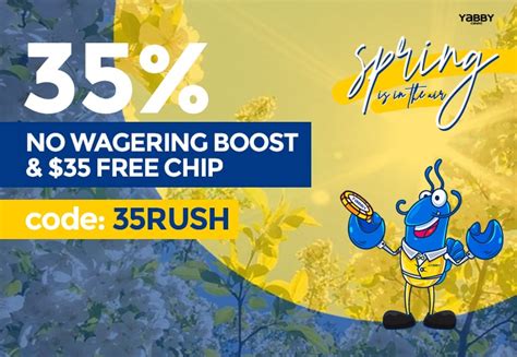 No Wagering + Free Chip Promo at Yabby .